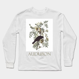 American Crow by John James Audubon Long Sleeve T-Shirt